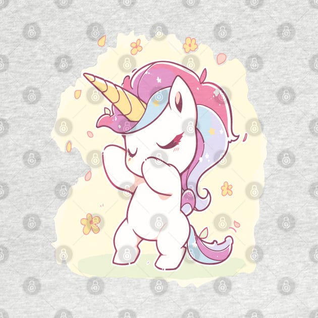 Super Cute Little Dabbing Unicorn by RuftupDesigns